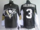 nhl pittsburgh penguins #3 goligoski black