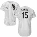 Men's Majestic Chicago White Sox #15 Brett Lawrie White Black Flexbase Authentic Collection MLB Jersey