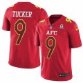Mens Nike Baltimore Ravens #9 Justin Tucker Limited Red 2017 Pro Bowl NFL Jersey