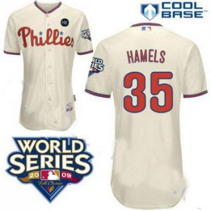 kids Philadelphia Phillies #35 Hamels w2009 World Series Patch c