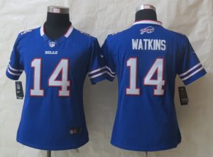 Nike Women New Buffalo Bills #14 Watkins blue Jerseys(Watkins)