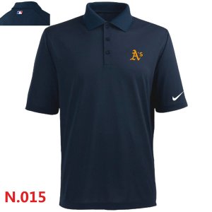 Nike Oakland Athletics 2014 Players Performance Polo -Dark biue3