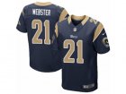 Mens Nike Los Angeles Rams #21 Kayvon Webster Elite Navy Blue Team Color NFL Jersey