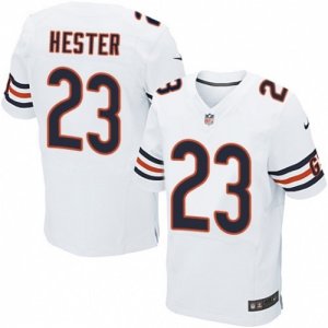 Mens Nike Chicago Bears #23 Devin Hester Elite White NFL Jersey