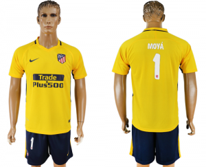 2017-18 Atletico Madrid 1 MOYA Away Soccer Jersey