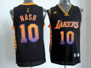 nba los angeles lakers #10 nash black jerseys[Limited Edition]