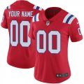 Womens Nike New England Patriots Customized Red Alternate Vapor Untouchable Limited Player NFL Jersey