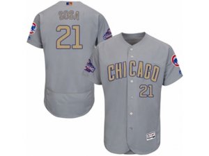 Chicago Cubs #21 Sammy Sosa Authentic Gray 2017 Gold Champion Flex Base MLB Jersey