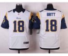 Nike NFL st. louis rams #18 britt white jerseys[Elite]