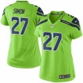 Women's Nike Seattle Seahawks #27 Tharold Simon Limited Green Rush NFL Jersey