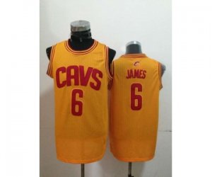 nba cleveland cavaliers #6 james yellow[revolution 30 swingman]