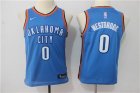 Thunder #0 Russell Westbrook Blue Nike Youth Swingman Jersey