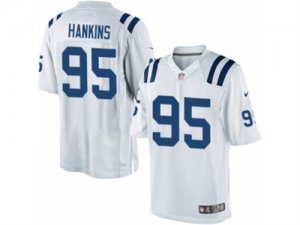 Mens Nike Indianapolis Colts #95 Johnathan Hankins Limited White NFL Jersey