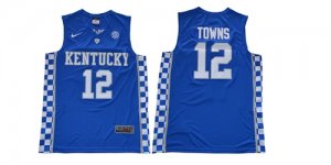 kentucky #12 Towns blue Basketball NCAA Jersey