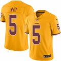 Mens Nike Washington Redskins #5 Tress Way Limited Gold Rush NFL Jersey