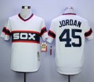 Mitchell And Ness 1983 Chicago White Sox #45 Michael Jordan White Throwback Stitched MLB Jersey