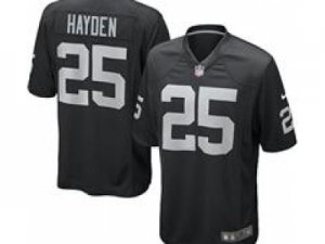 Nike NFL Oakland Raiders #25 D.J. Hayden Black Jerseys(Game)