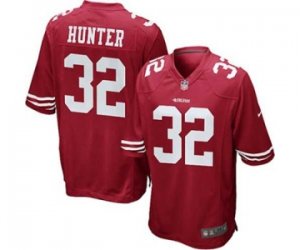 Men\'s Nike San Francisco 49ers #32 Kendall Hunter Game Red Team Color NFL Jersey