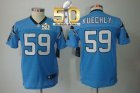 Youth Nike Panthers #59 Luke Kuechly Blue Alternate Super Bowl 50 Stitched Jersey