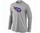 Nike Tennessee Titans Logo Long Sleeve T-Shirt Grey