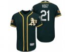 Mens Oakland Athletics #21 Stephen Vogt 2017 Spring Training Flex Base Authentic Collection Stitched Baseball Jersey