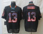 Nike Miami Dolphins #13 Marino Black Jerseys(USA Flag Fashion Elite)