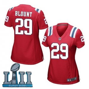 Nike Patriots #29 LeGarrette Blount Red Wo 2018 Super Bowl LII Game Jersey