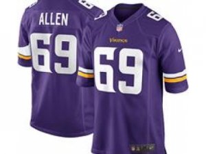 Nike NFL Minnesota Vikings #69 Jared Allen Purple Jerseys(Game)