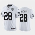 Nike Raiders #28 Josh Jacobs White 2020 Inaugural Season Vapor Untouchable Limited