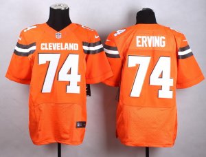 Nike Cleveland Browns #74 Cameron Erving Orange jerseys(Elite)