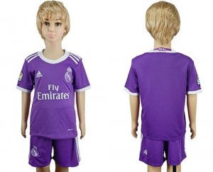 Real Madrid Blank Away Kid Soccer Club Jersey