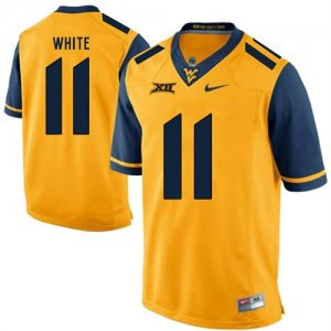 West Virginia Mountaineers #11 Kevin White Gold College Football Jersey