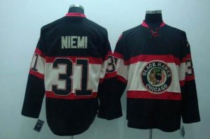 nhl chicago blackhawks #31 niemi black[new third jersey]