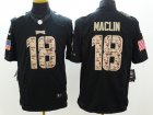 Nike Philadelphia Eagles #18 Jeremy Maclin Black Salute to Service Jerseys(Limited)