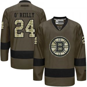 Boston Bruins #24 Terry O\'Reilly Green Salute to Service Stitched NHL Jersey