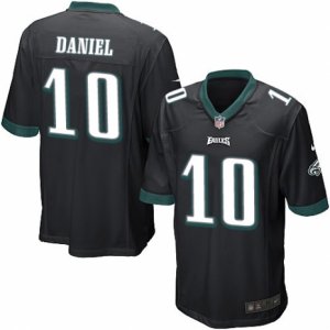 Mens Nike Philadelphia Eagles #10 Chase Daniel Game Black Alternate NFL Jersey