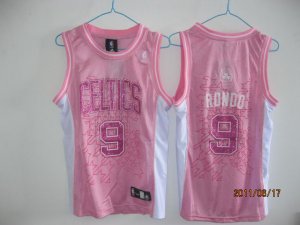 women nba boston celtics #9 rondo pink