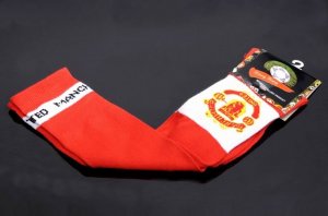 soccer sock Manchester utd red
