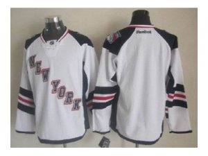 nhl jerseys new york rangers blank white[2014 new stadium]