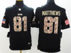 Nike Philadelphia Eagles #81 Jordan Matthews Black Salute to Service Jerseys(Limited)