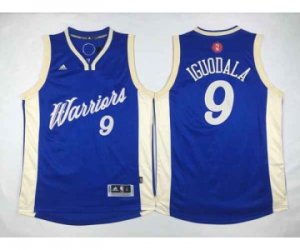 nba golden state warriors #9 iguodala blue[2015 Christmas edition]