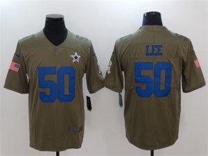 Nike Cowboys #50 Sean Lee Olive Salute To Service Limited Jersey