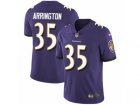 Mens Nike Baltimore Ravens #35 Kyle Arrington Limited Purple Team Color NFL Jersey