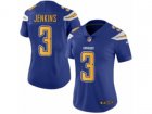 Women Nike Los Angeles Chargers #3 Rayshawn Jenkins Limited Electric Blue Rush NFL Jersey