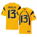 West Virginia Mountaineers #13 Rasul Douglas Gold College Football Jersey