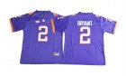 Clemson Tigers #2 Kelly Bryant Purple College Football Jersey