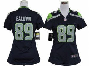 Nike Women Seattle Seahawks #89 Doug Baldwin Blue jerseys