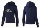 Women Baltimore Ravens Logo Pullover Hoodie-020