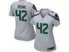 Women Nike Seattle Seahawks #42 Arthur Brown Game Grey Alternate NFL Jersey