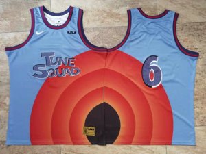 Tune Squad #6 James Blue Nike Stitched Movie Basketball Jersey